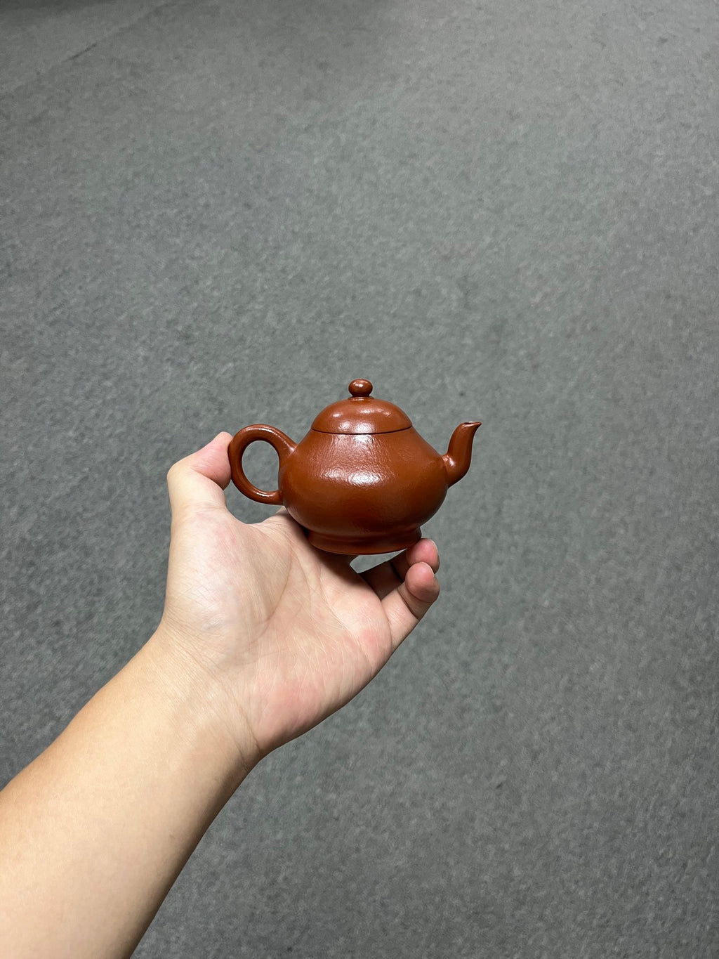 实拍·全手工【梨形·摹古】 原矿极品朱泥·170cc·9孔