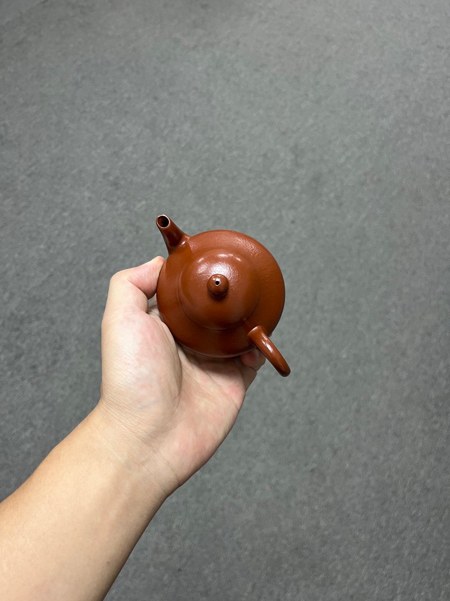 实拍·全手工【梨形·摹古】 原矿极品朱泥·170cc·9孔
