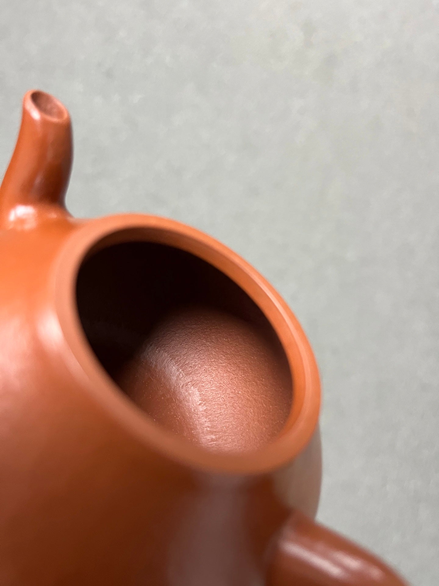 实拍·全手工【梨形·摹古】 原矿极品朱泥·170cc·9孔