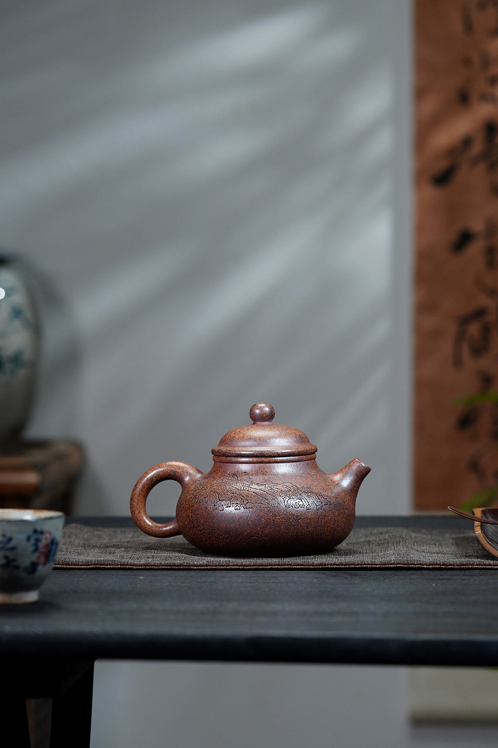 邱爽 | 范泽锋高徒·省大师紫砂潜力重器【容天壶】原矿极品龙骨金砂·370cc