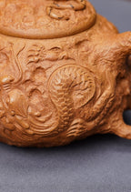 范泽锋高徒·省大师邱爽紫砂潜力重器·【卧虎藏龙供春壶】原矿极品黄金段泥·170cc
