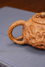 范泽锋高徒·省大师邱爽紫砂潜力重器·【卧虎藏龙供春壶】原矿极品黄金段泥·170cc