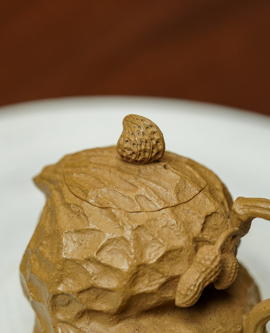 蒋艺华大师·重器传承·紫砂七老花器泰斗蒋蓉唯一传人佳作【一路生花壶】原矿极品黄金段 80cc 小品