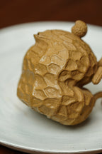 蒋艺华大师·重器传承·紫砂七老花器泰斗蒋蓉唯一传人佳作【一路生花壶】原矿极品黄金段 80cc 小品