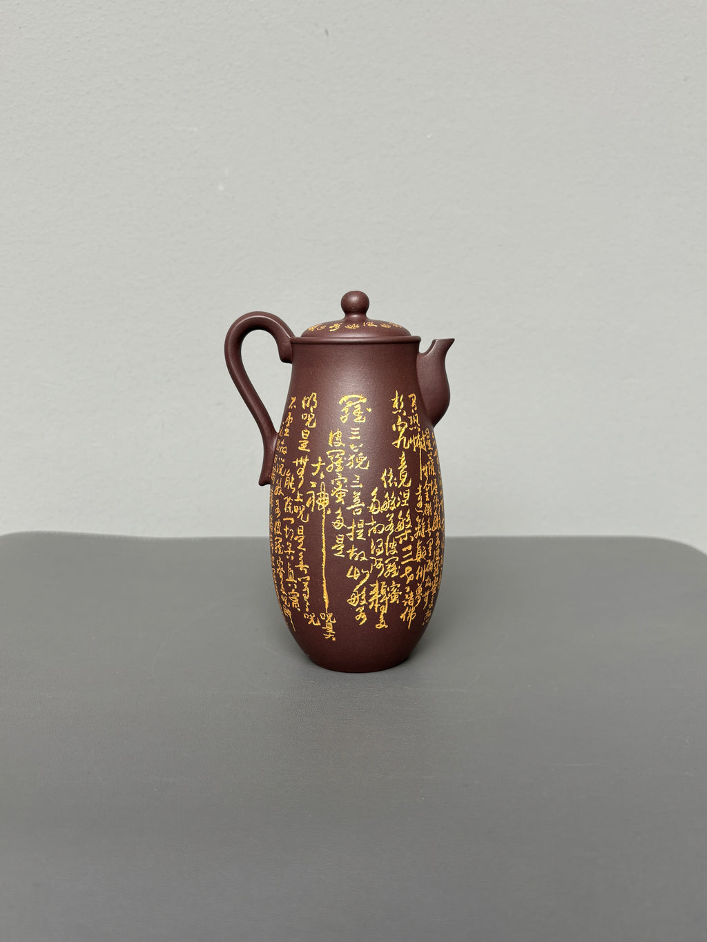 郑求标大师 中国紫砂界心经巨匠·郑求标恭刻《净瓶壶》原矿极品老紫泥·300cc