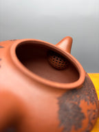 蒋琰滨大师·紫砂重器臻品【一团和气壶】刀笔双绝 原矿极品清水泥·300cc &nbsp;(卡真金丝孤品)