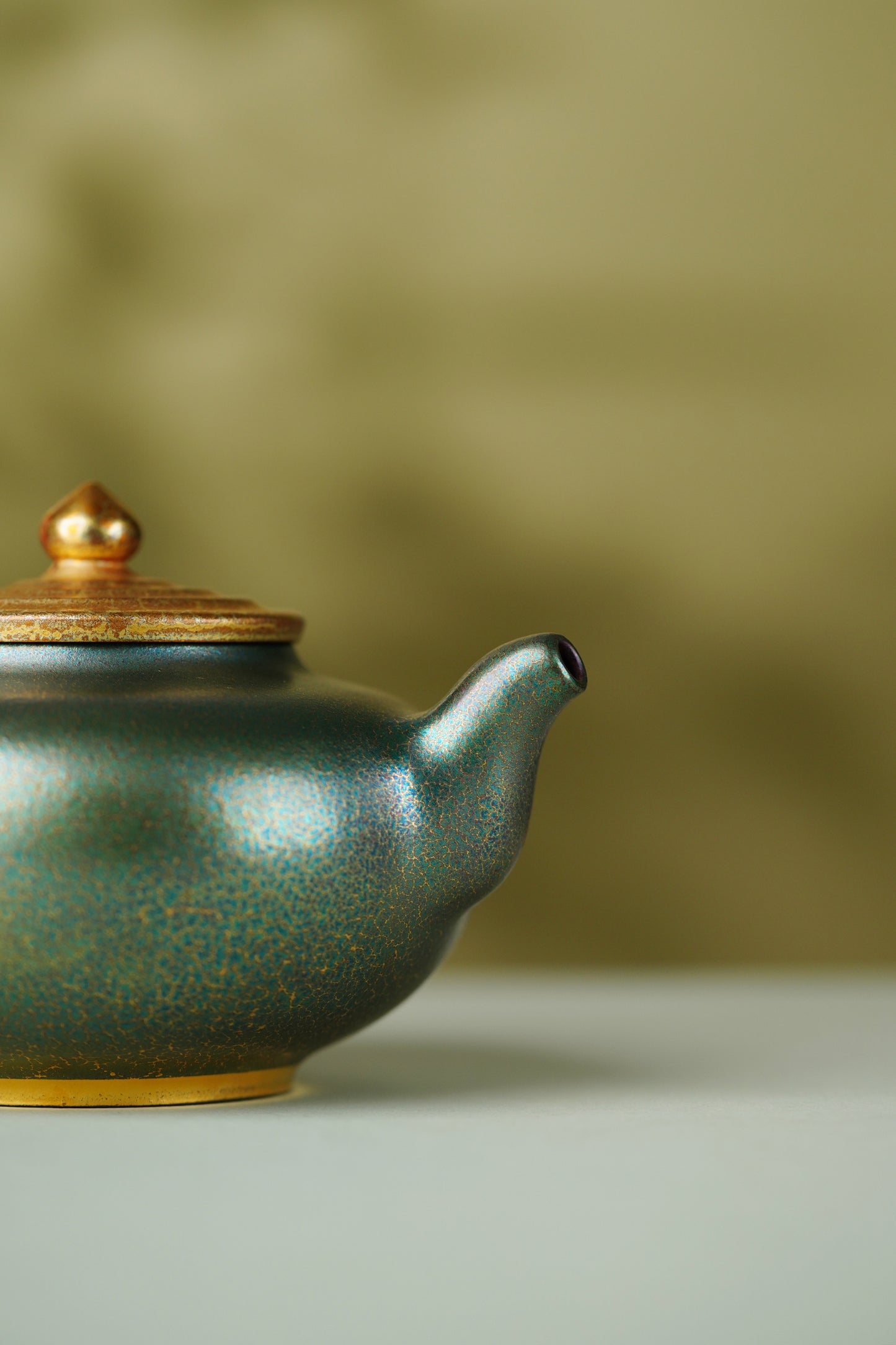 大国工匠紫砂重器·一代宗师·邱玉林原创《德福壶》原矿极品底槽清·380cc（黄金贝壳烧）