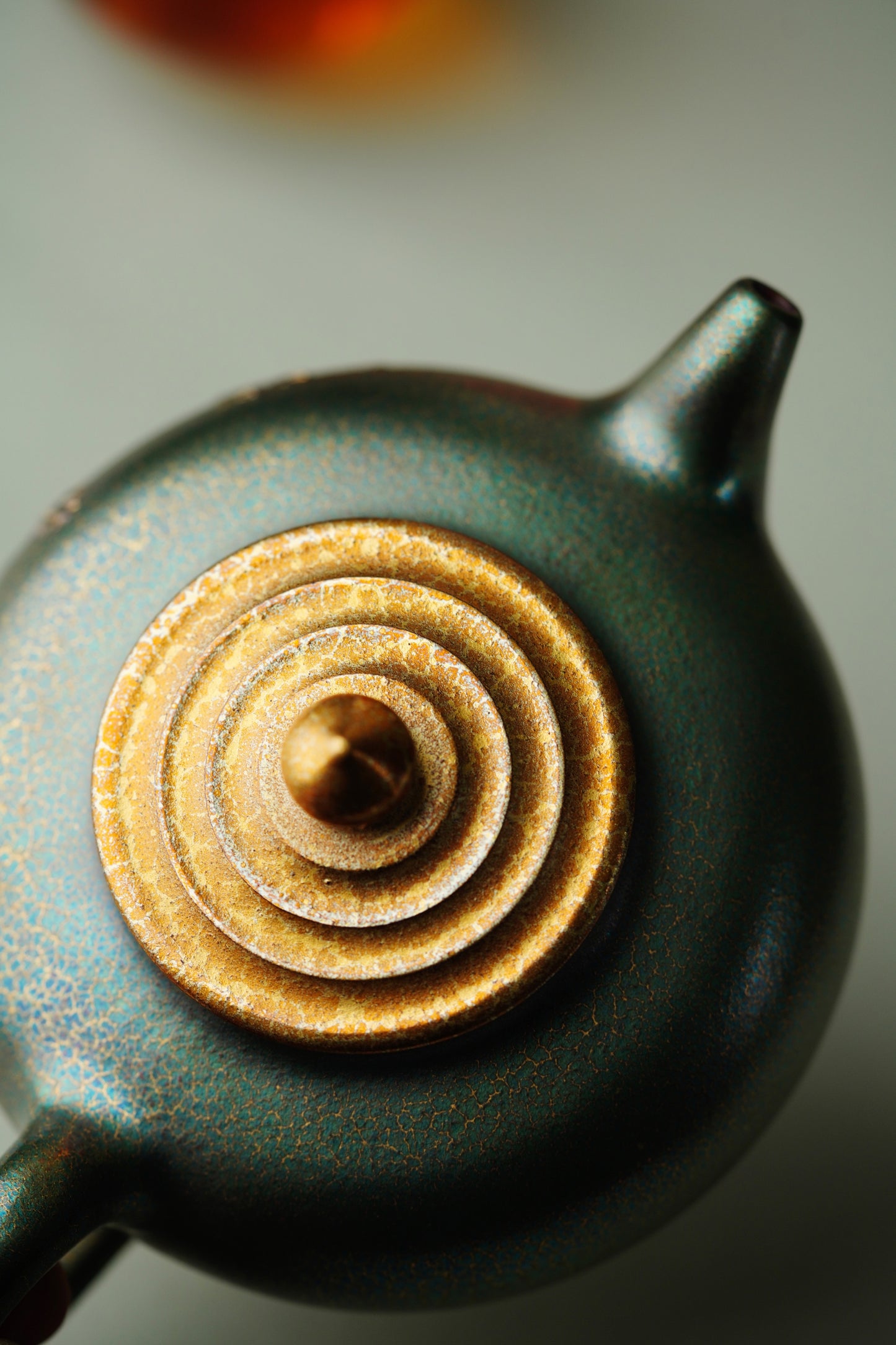 大国工匠紫砂重器·一代宗师·邱玉林原创《德福壶》原矿极品底槽清·380cc（黄金贝壳烧）