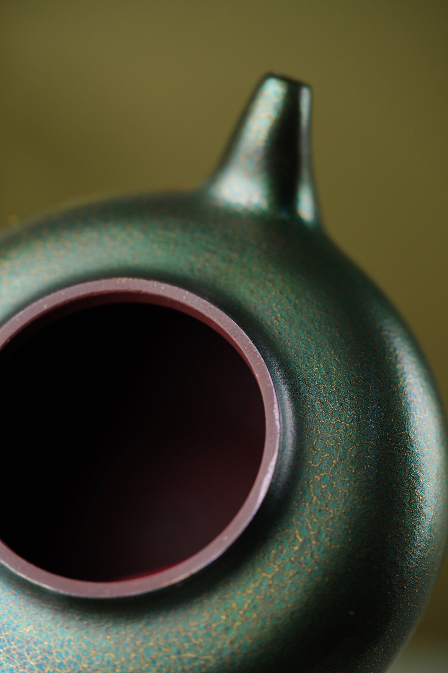 大国工匠紫砂重器·一代宗师·邱玉林原创《德福壶》原矿极品底槽清·380cc（黄金贝壳烧）