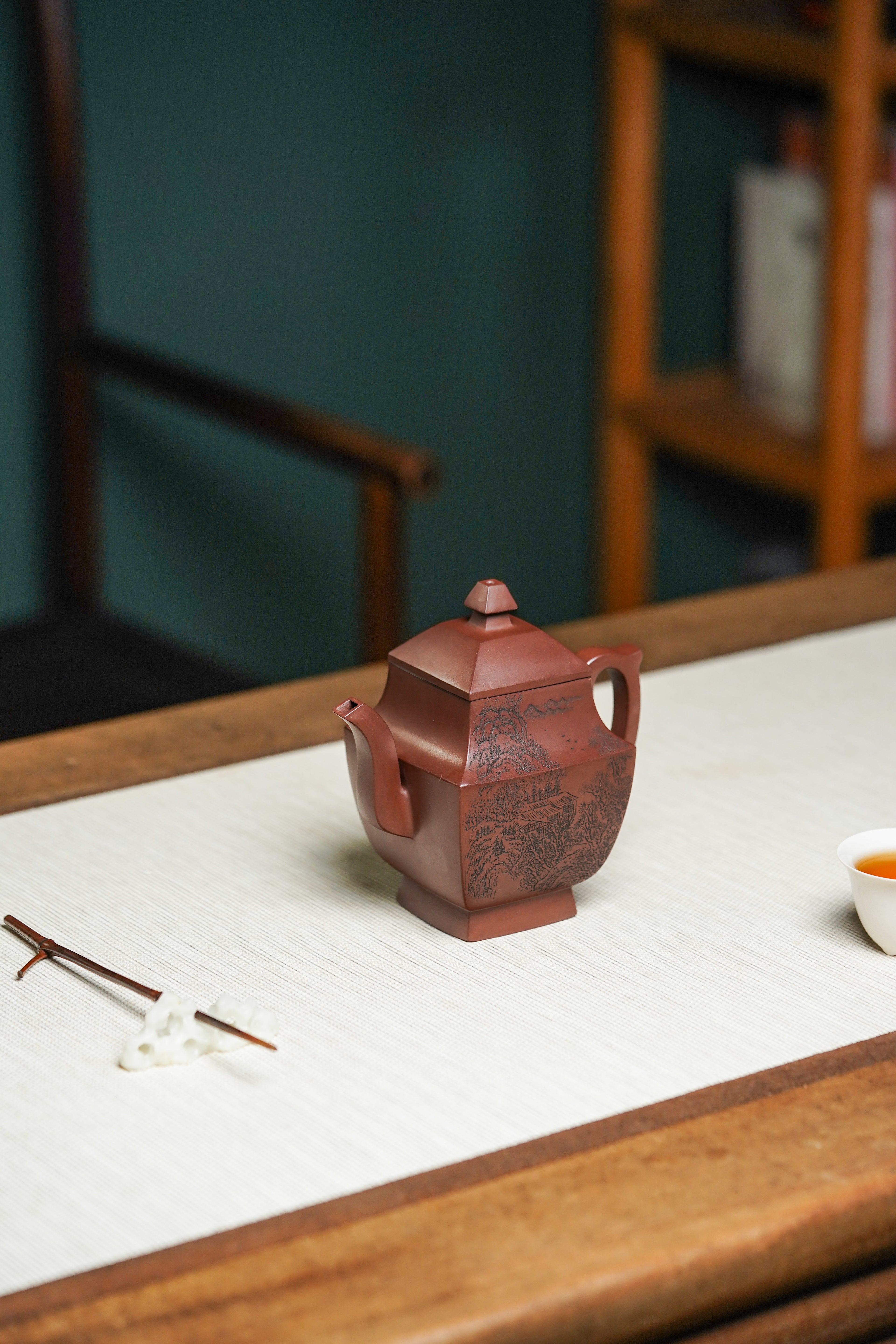 李昌鸿福利🧧紫砂泰斗传承·双国大师匠心之作【高瞻远漏壶】原矿优质紫泥·440cc