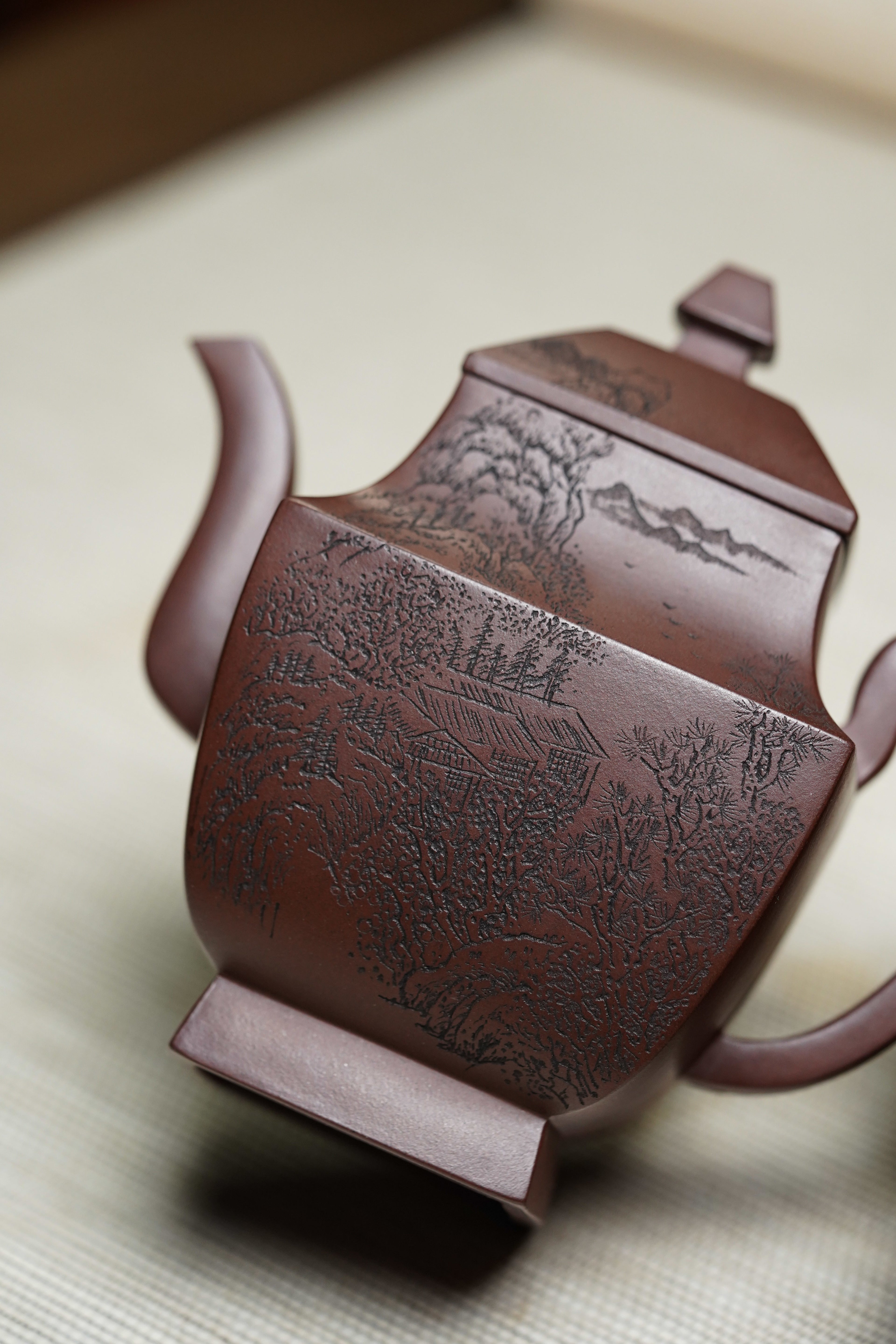 李昌鸿福利🧧紫砂泰斗传承·双国大师匠心之作【高瞻远漏壶】原矿优质紫泥·440cc
