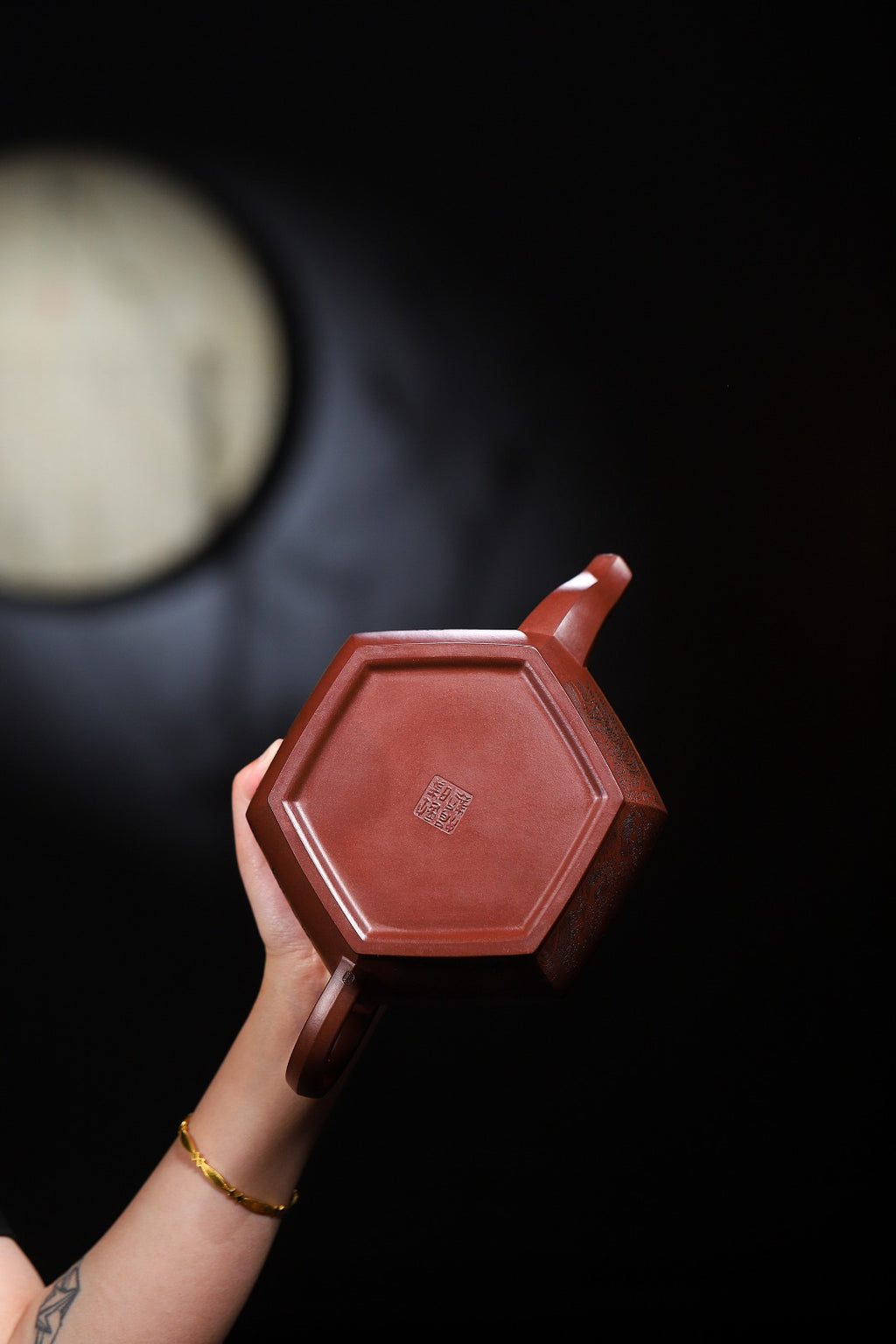 珍藏送礼级紫砂重器｜高级工艺美术师·许时娟 亲制【观沧海壶】原矿优质老紫泥· 1000cc