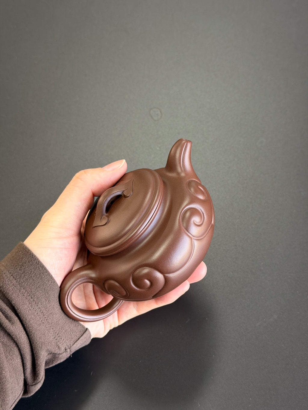 仿古如意·慕古把玩·220cc 顶级老紫泥料 慕古润泽