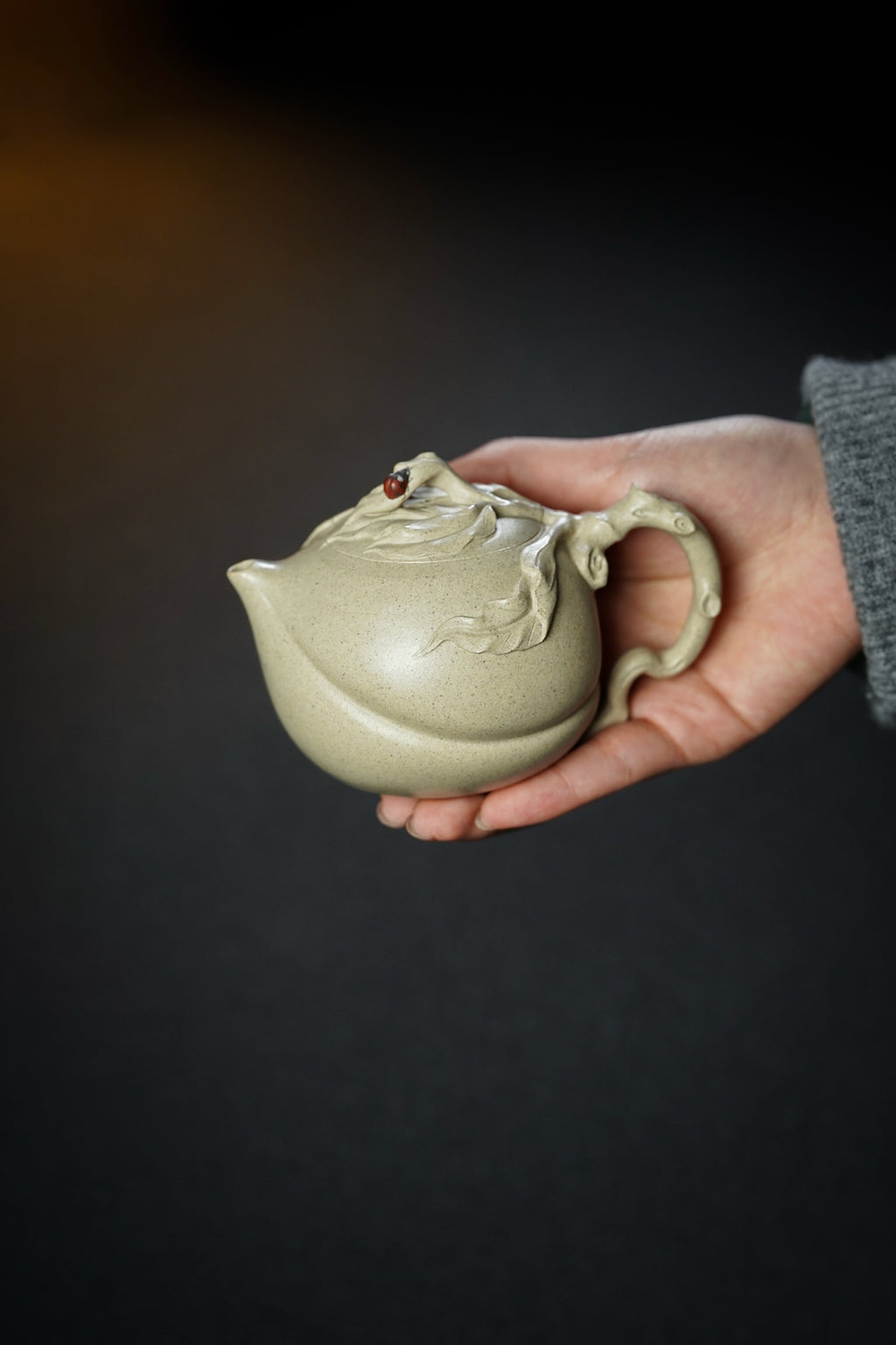 寿桃·鸣远慕古·240cc 极品白玉段 润泽高级