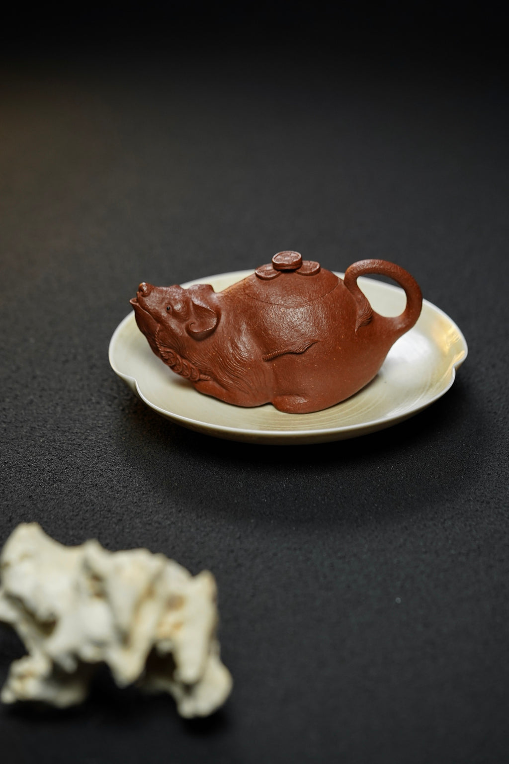 鼠钱『招财进宝』·轻胚精工·135cc 是壶亦是宠 极品红降坡