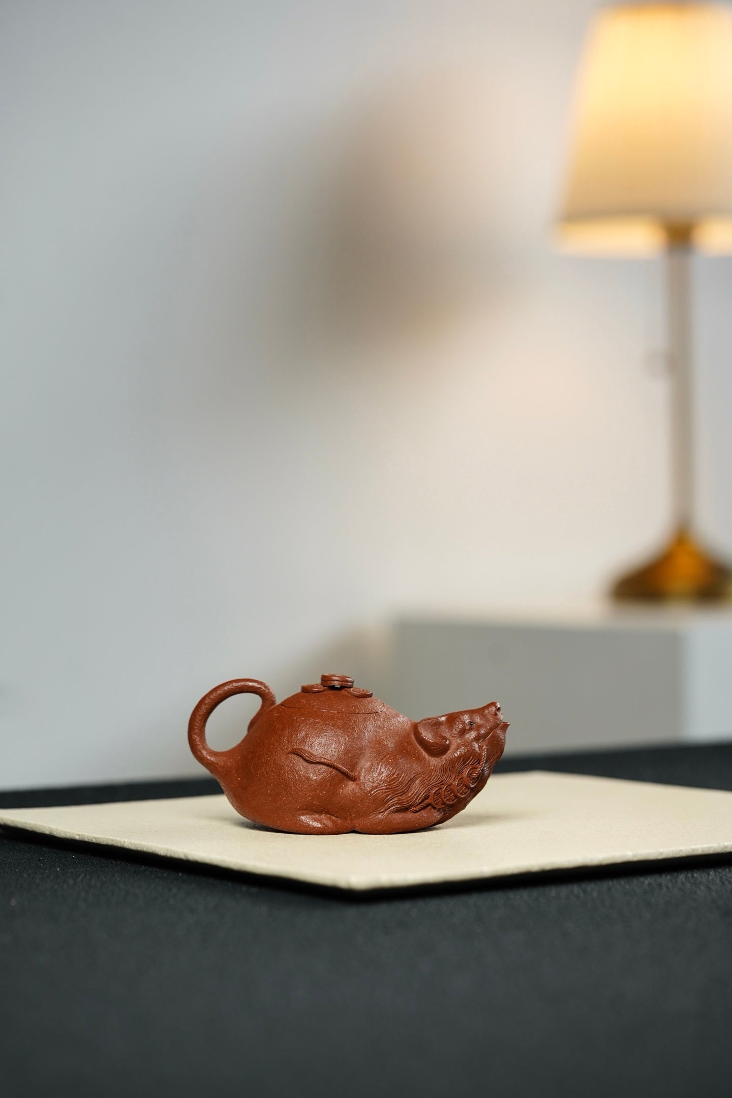鼠钱『招财进宝』·轻胚精工·135cc 是壶亦是宠 极品红降坡