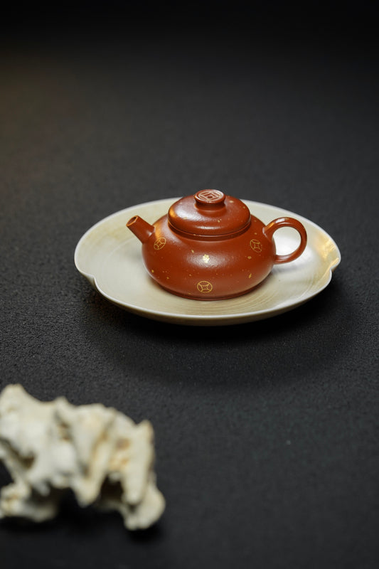 宝相·精工把玩·130cc 极品朱泥料 金砂隐现 效果出彩