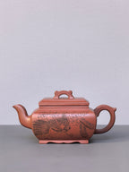 顾景舟大师高徒·双国大师李昌鸿之作【四方桥鼎壶】原矿优质极品紫泥·450cc