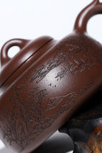 高级工艺美术师·许时娟 亲制【玉泉壶】原矿臻品 原矿极品老紫泥 240cc
