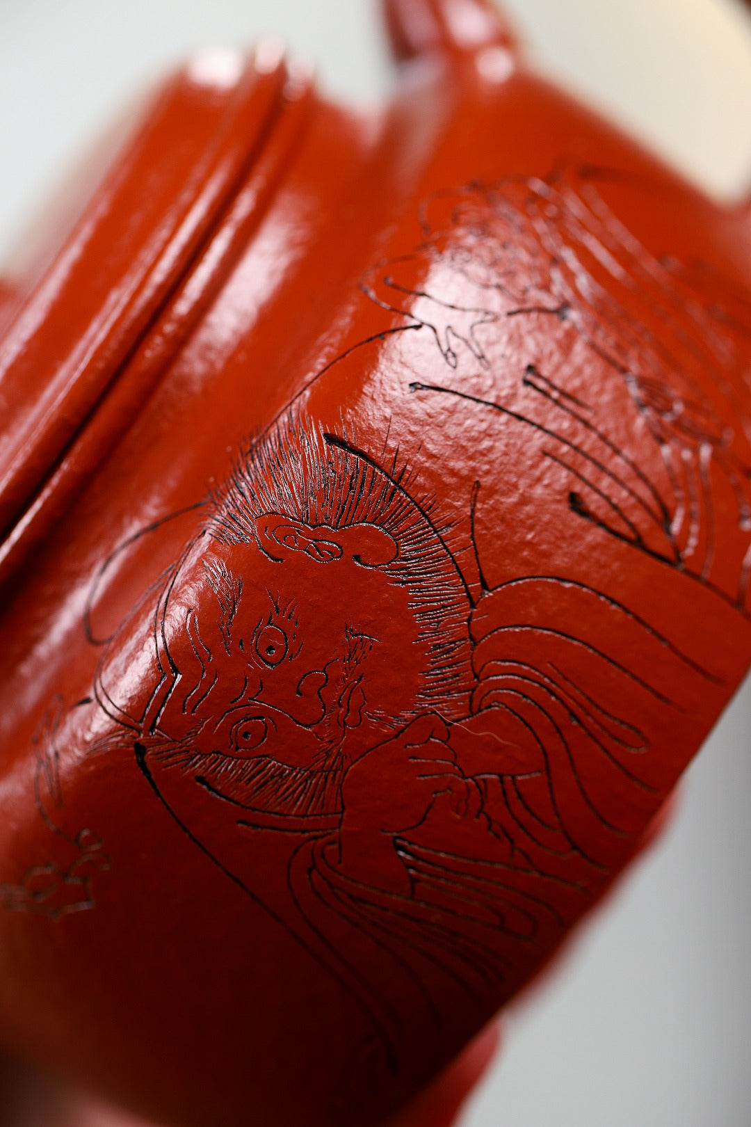 高级工艺美术师·许时娟 亲制【德钟壶】原矿臻品 原矿皱皮朱泥 250cc
