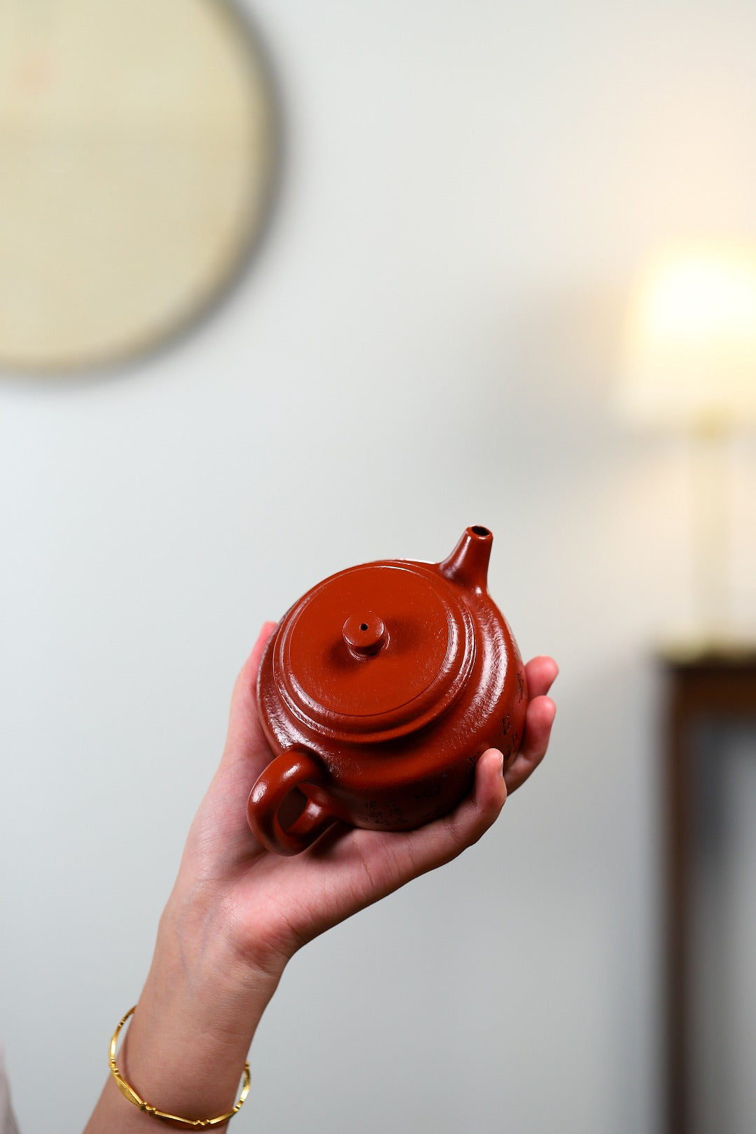 高级工艺美术师·许时娟 亲制【德钟壶】原矿臻品 原矿皱皮朱泥 250cc