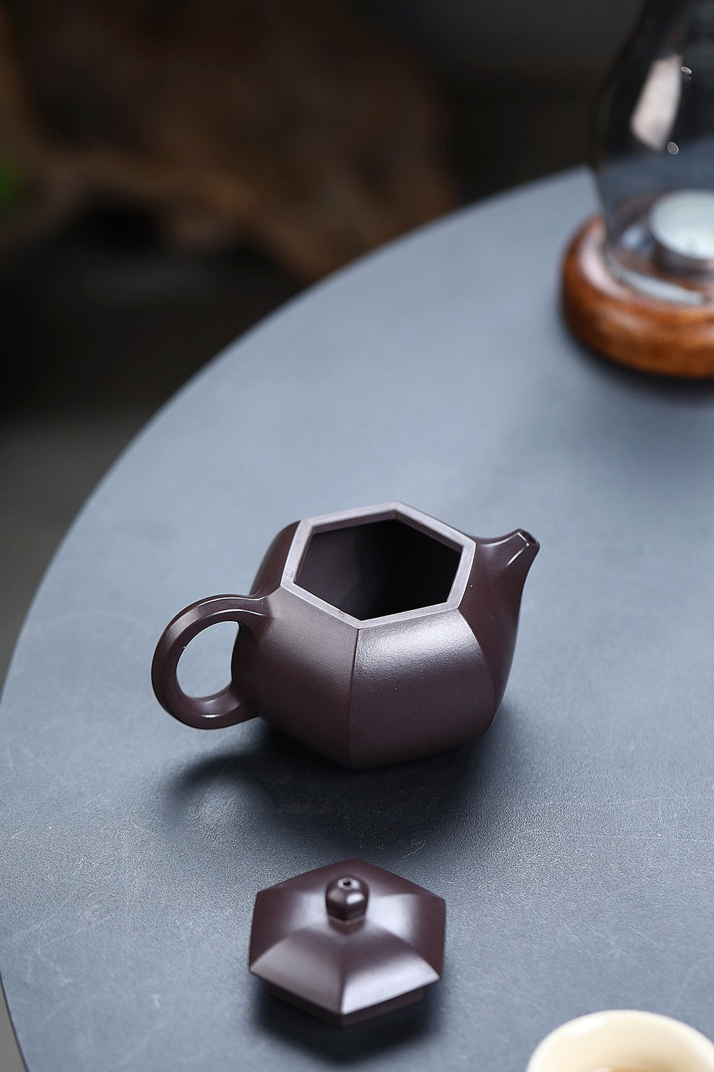 耿浩·方器臻藏 著名方器巨匠臻品·大拍17.6万《六方西施壶》原矿极品老紫泥·220cc
