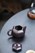 耿浩·方器臻藏 著名方器巨匠臻品·大拍17.6万《六方西施壶》原矿极品老紫泥·220cc