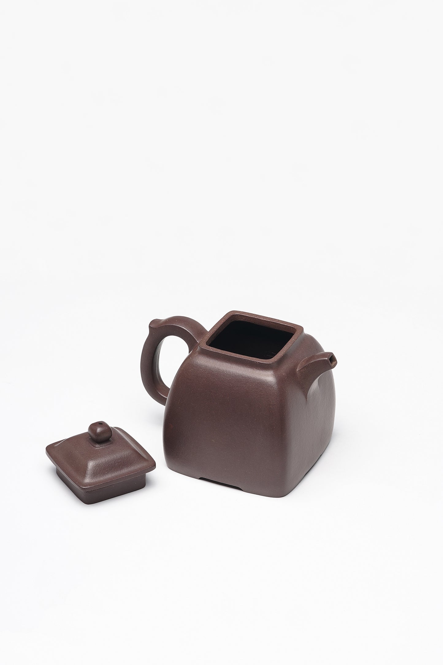 储立之大师 | 中国陶瓷艺术终身成就奖获得者重器【四方宫灯壶】原矿极品紫泥·260cc