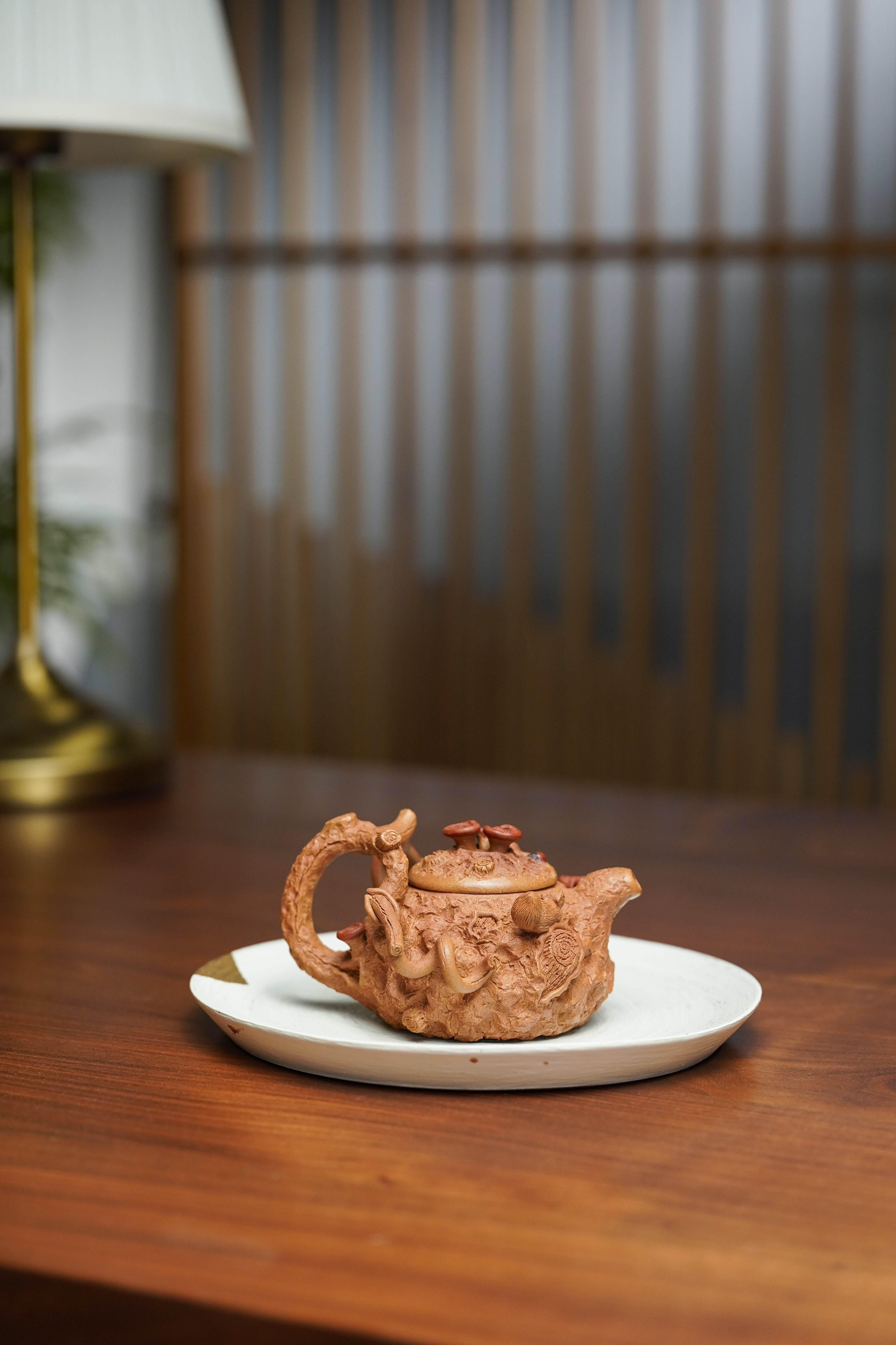 范泽锋高徒·省大师邱爽紫砂潜力重器· 拍卖18.5万同系列【鼠来宝供春壶】原矿极品黄金段泥·130cc 小品