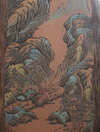 李峰大师 | 紫砂界特色彩刻开创艺术家精刻《山水陶板画》巨匠背书：双国大师吴鸣嫡传·彩刻开创者 - ZishaTeapotChina