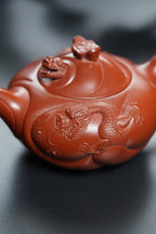 储立之大师 | 中国陶瓷艺术终身成就奖获得者重器【鱼化龙壶】原矿优质红泥·220cc