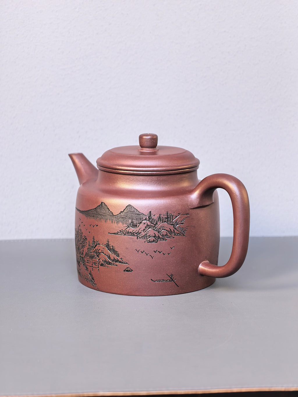 李昌鸿臻品福利🧧紫砂泰斗传承·双国大师匠心之作【高德钟壶】原矿优质紫茄泥·800cc