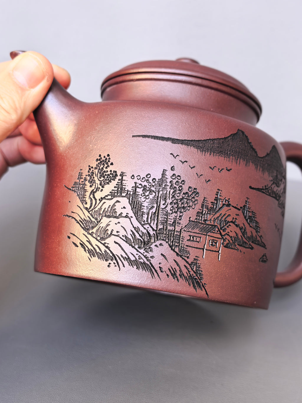 李昌鸿臻品福利🧧紫砂泰斗传承·双国大师匠心之作【高德钟壶】原矿优质紫茄泥·800cc