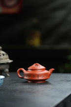 范泽锋嫡传·省大师邱爽紫砂潜力重器【如意竹鼓壶】原矿极品大红袍 220cc