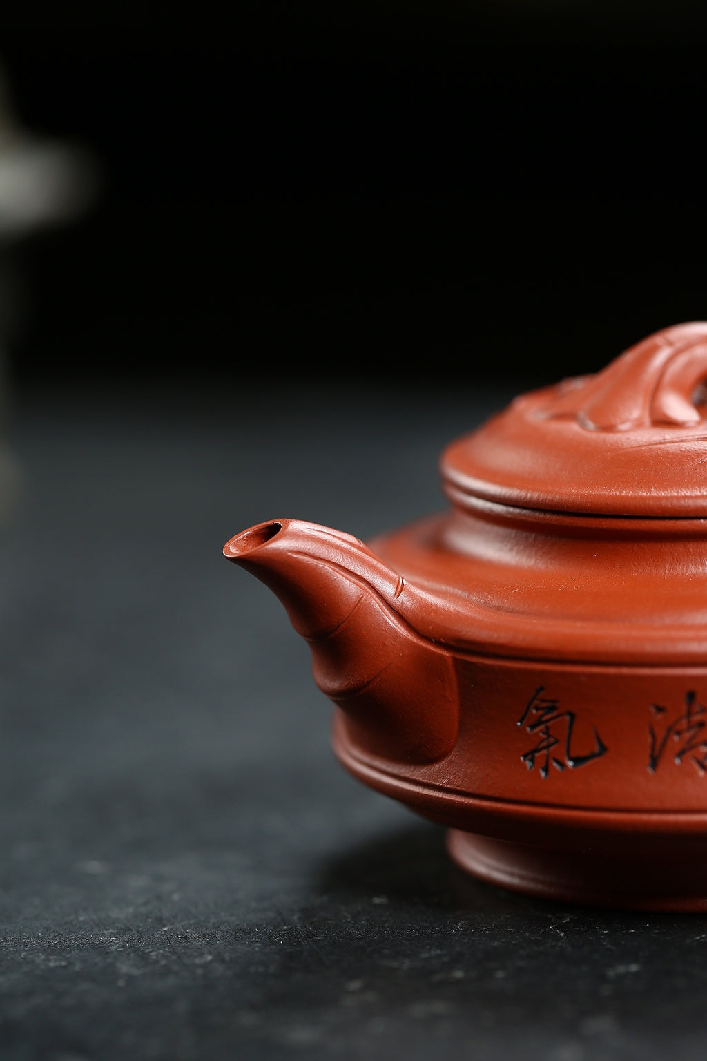 范泽锋嫡传·省大师邱爽紫砂潜力重器【如意竹鼓壶】原矿极品大红袍 220cc