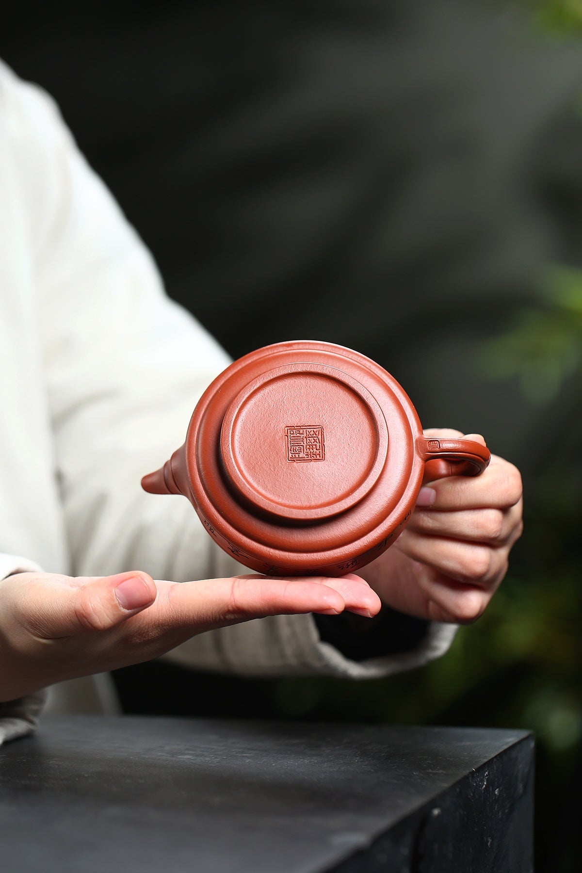 范泽锋嫡传·省大师邱爽紫砂潜力重器【如意竹鼓壶】原矿极品大红袍 220cc