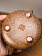 范泽锋嫡传·省大师邱爽紫砂潜力重器【子冶石瓢壶】原矿优质龙骨金砂·380cc
