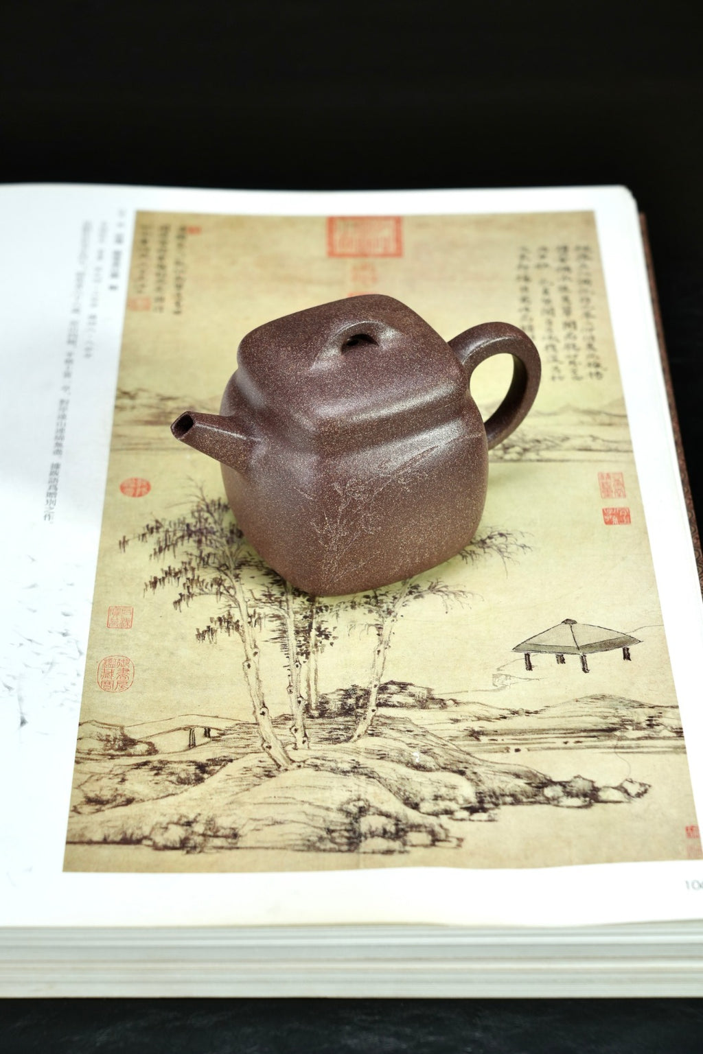 耿浩·方器臻藏 紫砂界80后扛鼎之作·著名方器巨匠臻品《善如壶》原矿极品桂花金砂·220cc