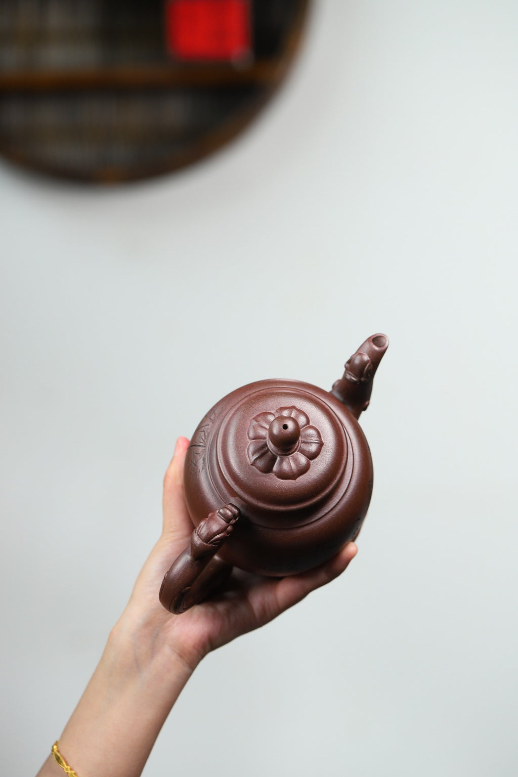 珍藏送礼级紫砂重器｜高级工艺美术师·许时娟 亲制【百鸟朝凤壶】原矿优质紫泥柴烧 560cc