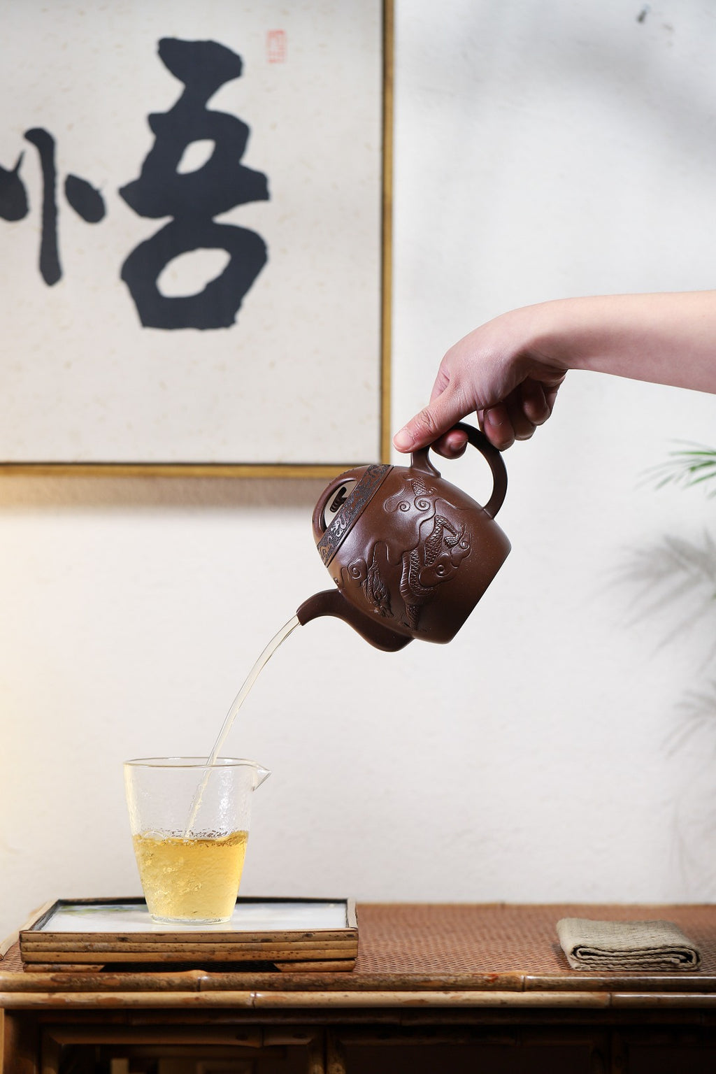 珍藏送礼级紫砂重器｜高级工艺美术师·许时娟 亲制【龙蛋壶】原矿优质老紫泥 420cc