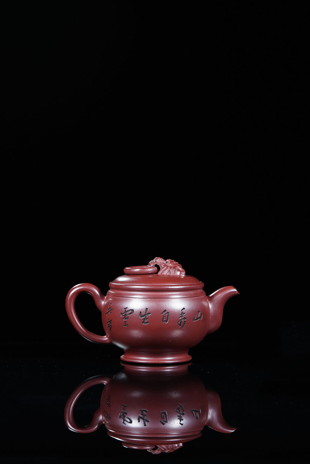 储立之大师 | 中国陶瓷艺术终身成就奖获得者重器【壶首衔环汉瓦壶】原矿极品龙血砂 220cc