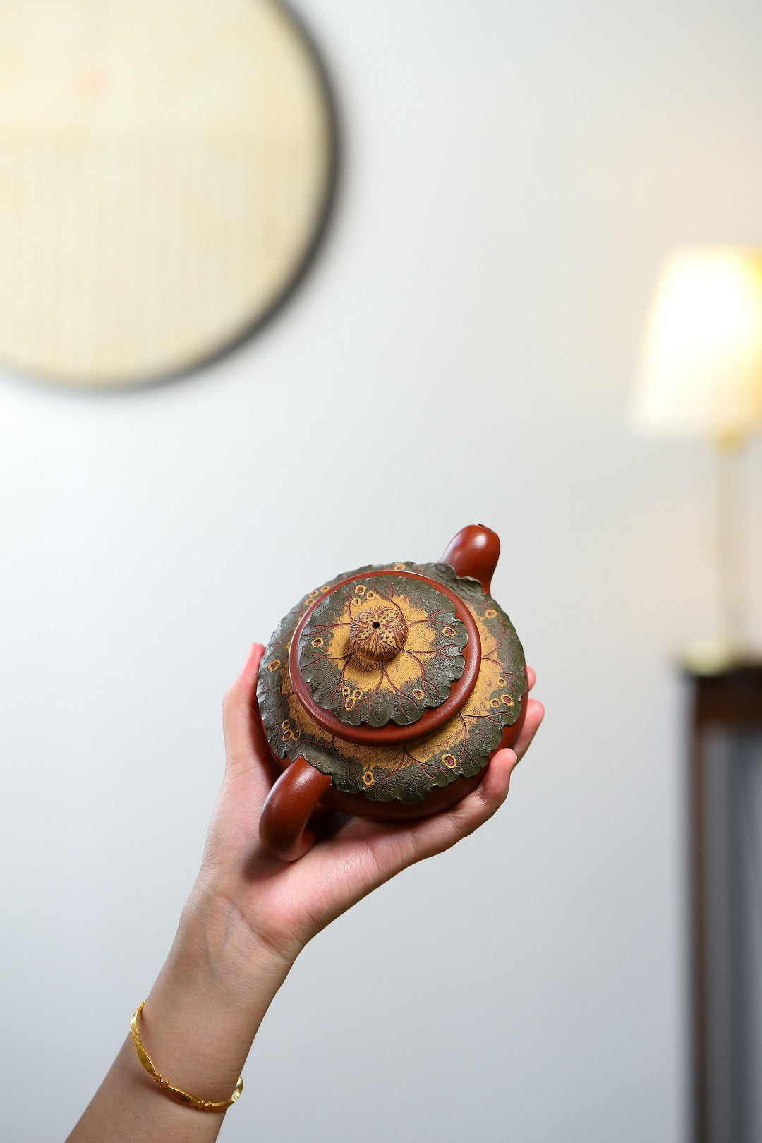 珍藏送礼级紫砂重器｜高级工艺美术师·许时娟 亲制【仿古套组壶】极品红清水泥·320cc