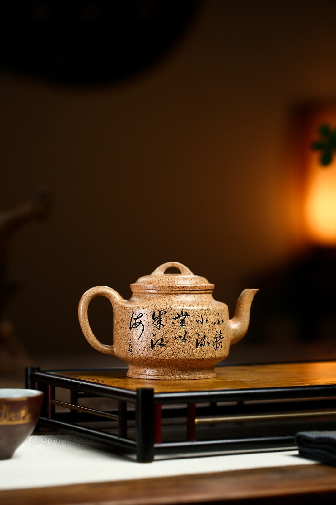 珍藏送礼级紫砂重器｜高级工艺美术师·许时娟 亲制【风韵壶】原矿冷月金砂 220cc