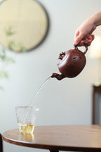 珍藏送礼级紫砂重器｜高级工艺美术师·许时娟 亲制【松鼠葡萄壶】原矿优质老紫泥· 520cc