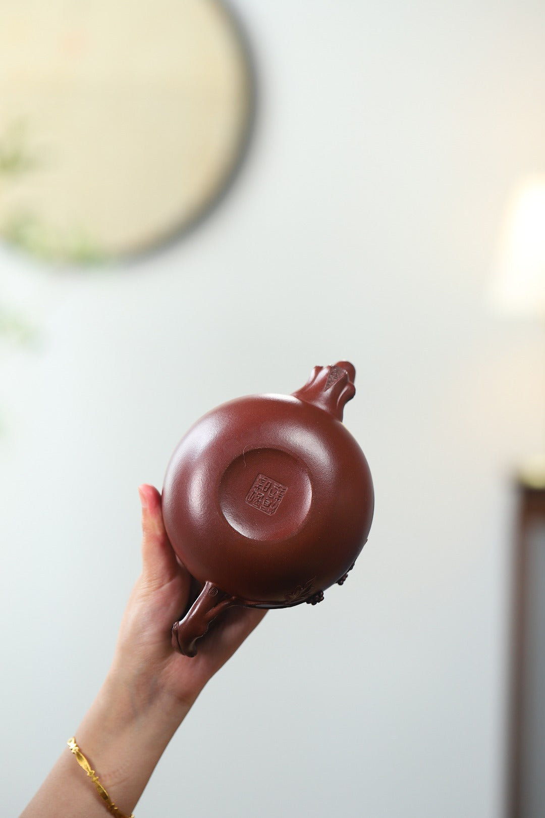 珍藏送礼级紫砂重器｜高级工艺美术师·许时娟 亲制【松鼠葡萄壶】原矿优质老紫泥· 520cc