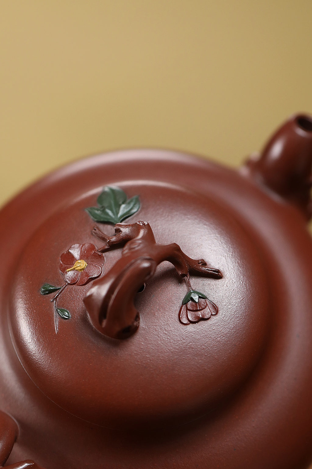 蒋艺华大师·重器传承·紫砂七老花器泰斗蒋蓉·唯一传人佳作【花语壶】原矿极品底槽清·450cc