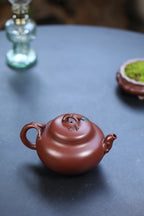 蒋艺华大师·重器传承·紫砂七老花器泰斗蒋蓉·唯一传人佳作【花语壶】原矿极品底槽清·450cc