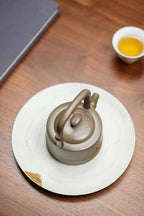 范泽锋高徒·省大师邱爽紫砂潜力重器【节节高升提梁壶】原矿优质蟹壳青段泥·180cc