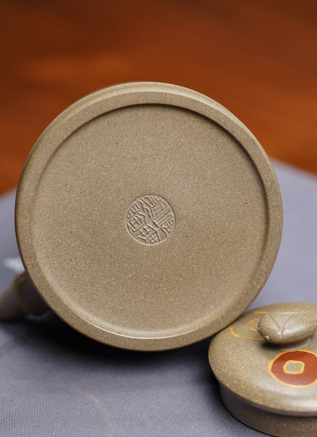 范泽锋高徒·省大师邱爽紫砂潜力重器【节节高升提梁壶】原矿优质蟹壳青段泥·180cc