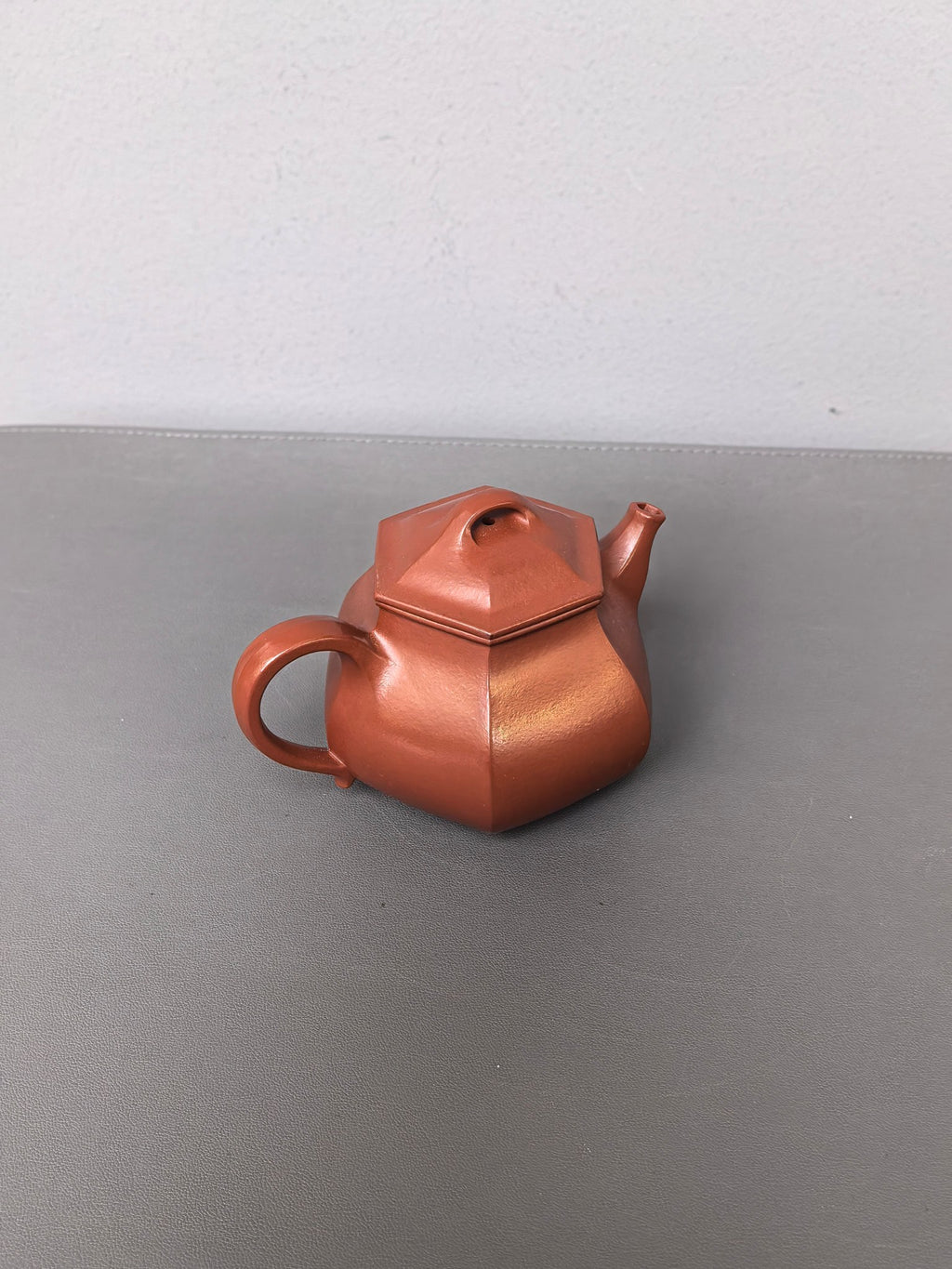 耿浩·方器臻藏 紫砂界80后扛鼎之作·著名方器巨匠臻品《六方灵珠壶》原矿极品大红袍 170cc